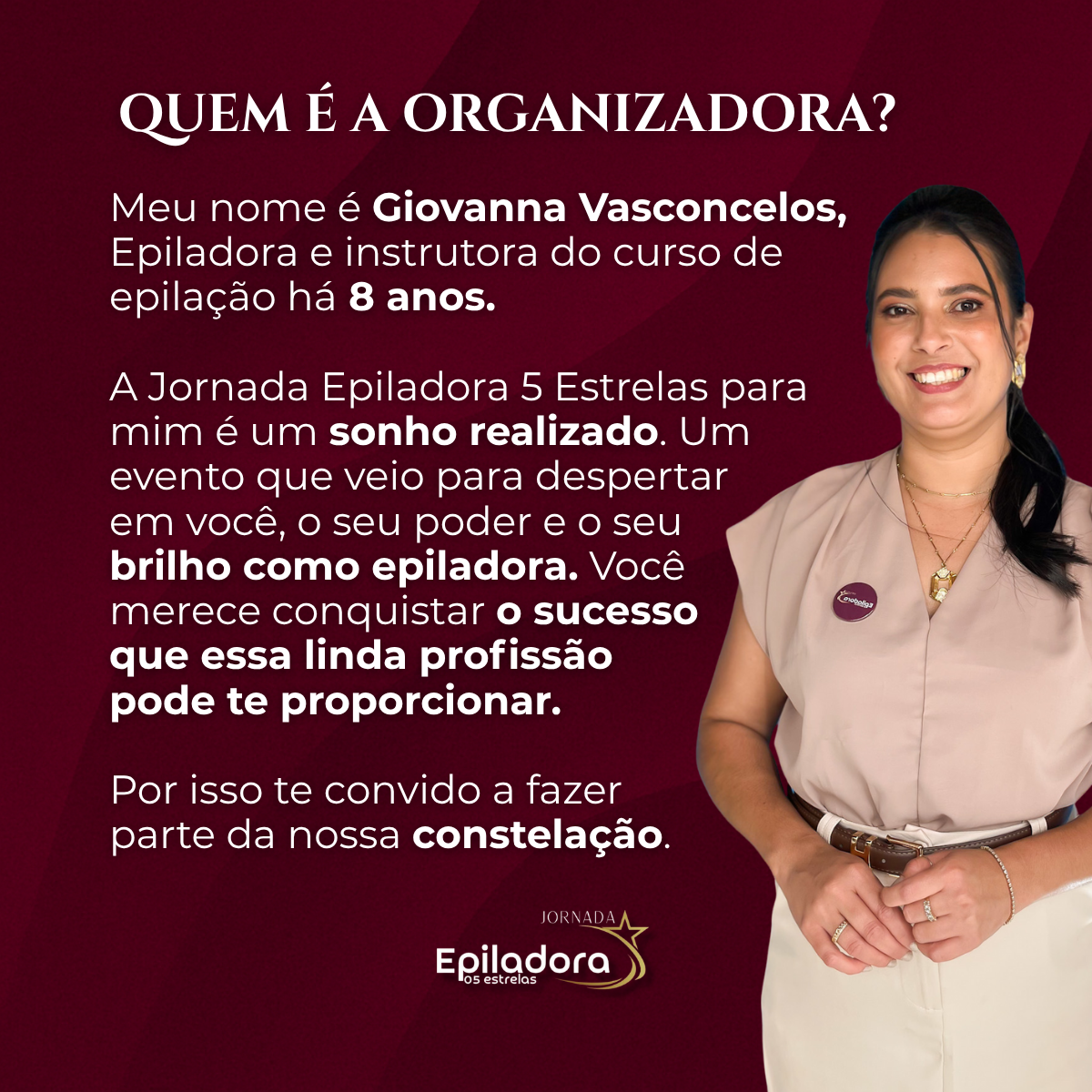 Passaporte Ouro - Evento Jornada Epiladora 5 Estrelas - 3° Edição