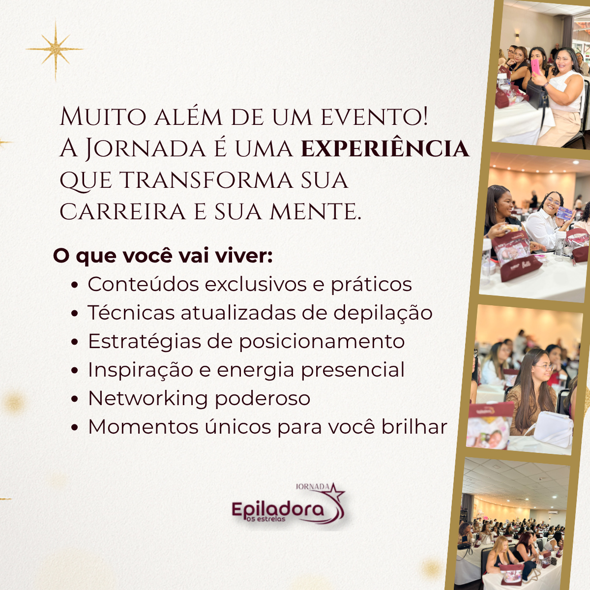 Passaporte 5 Estrelas - Evento Jornada Epiladora 5 Estrelas - 3° Edição