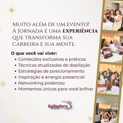 Passaporte 5 Estrelas - Evento Jornada Epiladora 5 Estrelas - 3° Edição