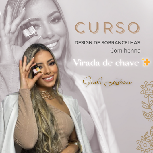 Curso de Design de Sobrancelhas com Henna - Virada de Chave